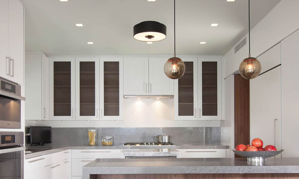 Luxury kitchen with lighting