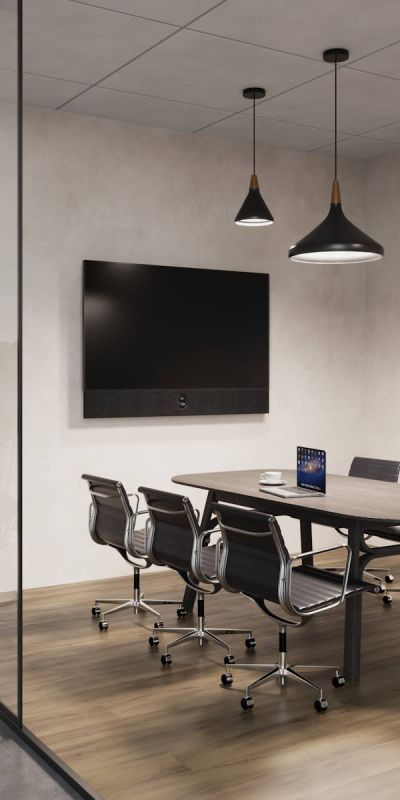 Conference room at night